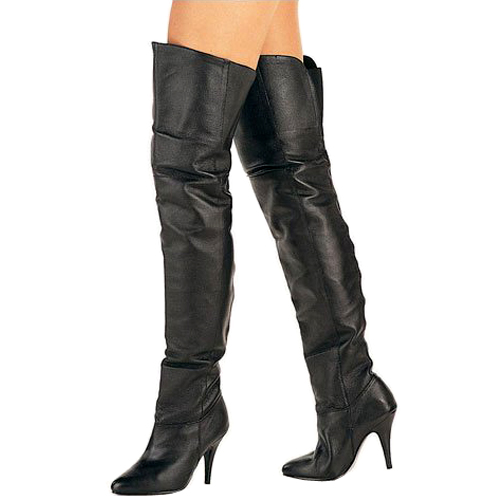 Pleaser LEGEND-8868 leer dames overknee laarzen hoge hak maat 37 - 38